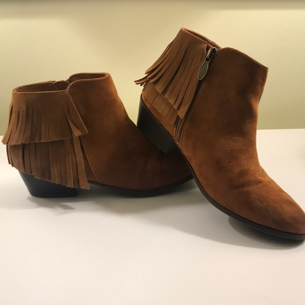Jessica Simpson Suede Fringe Booties